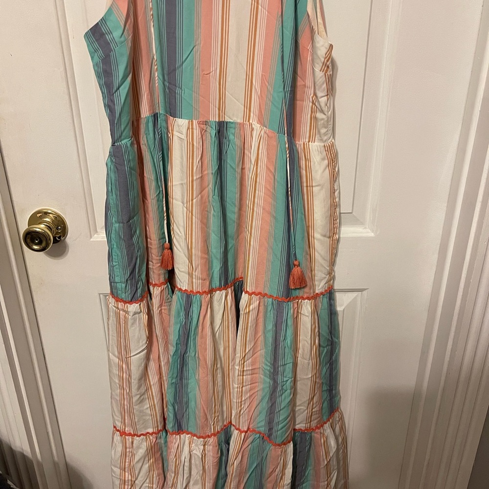 Matilda Jane Pastel Striped Casual Dress
